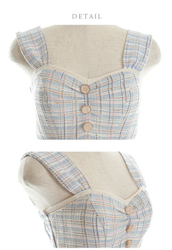 画像23: Lサイズあり【DEA./ディア】ラメ入りスプリングニット/ ツイード/ マーメイド/ フリル/ ミディアム丈/ ワンピース/ キャバドレス【OF08】 (23)