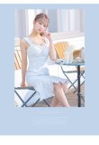 画像7: Lサイズあり【DEA.by ROBE de FLEURS/ディアバイローブドフルール】ラメ入りスプリングニット/ ツイード/ マーメイド/ フリル/ ミディアム丈/ ワンピース/ キャバドレス[OF2] (7)