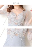 画像13: XS〜Lサイズあり【ROBE de FLEURS Glossy/ローブ・ド・フルール グロッシー】レース/ 七分袖/ 長袖/ 袖あり/ フラワーモチーフ/ タイト/ ミニドレス/ キャバドレス[OF2] (13)