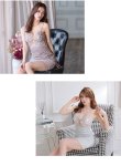 画像4: XSサイズあり【ROBE de FLEURS Glossy/ローブ・ド・フルール グロッシー】立体フラワー/ ラメ/ キャミソール/ アシンメトリー/ ワンショル/ タイト/ ミニドレス/ キャバドレス[OF2] (4)