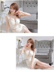 画像8: XSサイズあり【ROBE de FLEURS Glossy/ローブ・ド・フルール グロッシー】スプリングツイード/ ジップ/ フロントロックデザイン/ セットアップ/ タイト/ ミニドレス/ キャバドレス[OF2] (8)
