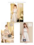 画像15: Lサイズあり【DEA. by ROBE de FLEURS/ディアバイローブドフルール】スプリングツイード/ フレア/ ミディ丈/ ひざ丈/ ミディアムドレス/ ワンピース/ キャバドレス[OF2] (15)