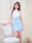 画像7: XSサイズあり【ROBE de FLEURS/ローブドフルール】パフスリーブ/ ラメツイード/ ビジュー/ 台形スカート/ ミニドレス/ キャバドレス[OF2] (7)