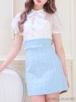 画像9: XSサイズあり【ROBE de FLEURS/ローブドフルール】パフスリーブ/ ラメツイード/ ビジュー/ 台形スカート/ ミニドレス/ キャバドレス[OF2] (9)