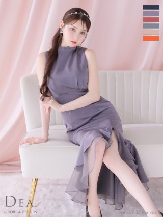 ローブドフルール ビジューシアーチュールタイトミニキャバドレス XSサイズあり【Glossy/グロッシー】ビジュー/ 刺繍/ サイド