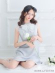 画像13: XS〜Lサイズあり【ROBE de FLEURS/ローブドフルール】レース/ ビジュー/ サマーツイード/ Aライン/ フレア/ ノースリーブ/ ミニドレス/ キャバドレス[OF2] (13)