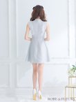 画像15: XS〜Lサイズあり【ROBE de FLEURS/ローブドフルール】レース/ ビジュー/ サマーツイード/ Aライン/ フレア/ ノースリーブ/ ミニドレス/ キャバドレス[OF2] (15)