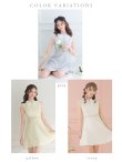 画像25: XS〜Lサイズあり【ROBE de FLEURS/ローブドフルール】レース/ ビジュー/ サマーツイード/ Aライン/ フレア/ ノースリーブ/ ミニドレス/ キャバドレス (25)