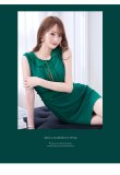 画像21: XSサイズあり【ROBE de FLEURS Glossy/ローブ・ド・フルール グロッシー】ジッパー/ シンプル/ ストレッチ/ ワンカラー/ ノースリーブ/ タイト/ ミニドレス/ キャバドレス[OF2] (21)
