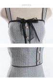 画像22: XS〜Lサイズあり【ROBE de FLEURS/ローブドフルール】 チュールリボン/ ツイード / ノースリーブ/ セットアップ/ ミニドレス/ キャバドレス[OF2] (22)
