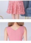 画像24: XS-Lサイズあり【DEA. by ROBE de FLEURS/ディアバイローブドフルール】マーメイド/ 裾レース/ ノースリーブ/ ワンカラー/ 膝丈/ ミディアムドレス/ キャバドレス[OF2] (24)