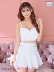 画像19: XSサイズあり【ROBE de FLEURS/ローブドフルール】フロントリボン/ セットアップ/ キャミソール/ ジャガード/ フレア/ ミニドレス/ キャバドレス[OF2] (19)