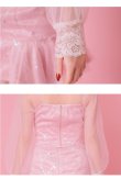 画像14: XSサイズあり【ROBE de FLEURS/ローブドフルール】スパンコール/ ドットチュール/ 袖あり/ 長袖/ セットアップ/ ビジュー/ フレア/ ミニドレス/ キャバドレス[OF2] (14)