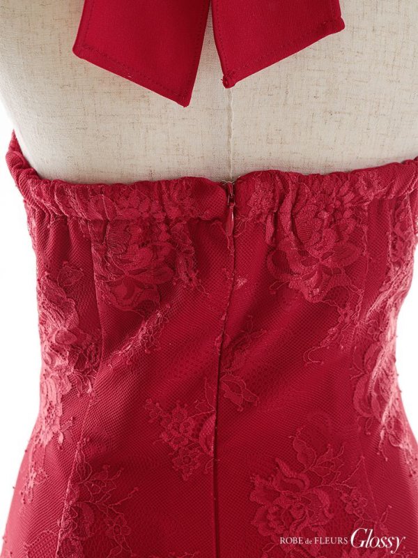 画像10: XSサイズあり【Glossy/グロッシー】クロスホルター/ ホルターネック/ アメスリ/ ストレッチ/ タイト/ ミニドレス/ キャバドレス【HC02】 (10)