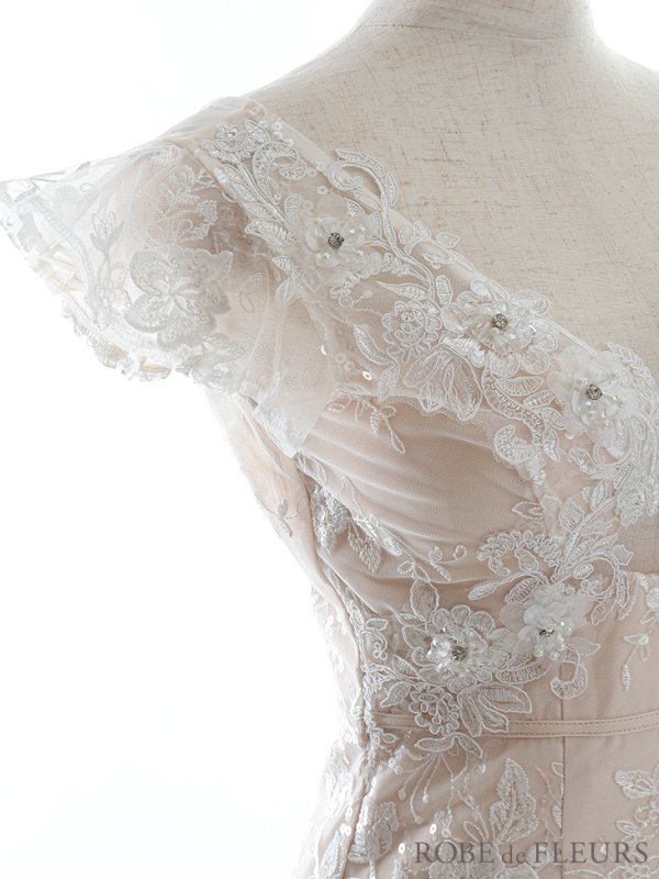 画像9: XSサイズあり【ROBE de FLEURS/ローブドフルール】フラワーレース/ 立体フラワー/ カットデザイン/ ビジュー/ タイト/ ミニドレス/ キャバドレス[OF08] (9)