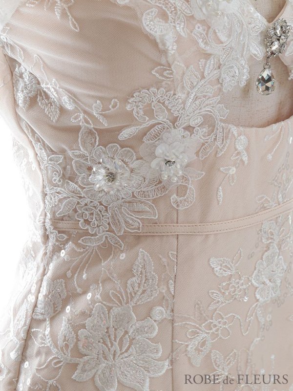 画像10: XSサイズあり【ROBE de FLEURS/ローブドフルール】フラワーレース/ 立体フラワー/ カットデザイン/ ビジュー/ タイト/ ミニドレス/ キャバドレス[OF08] (10)