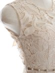 画像14: Lサイズあり【DEA. by ROBE de FLEURS/ディアバイローブドフルール】ケミカルレース/ フリル/ マーメイド/ ミディドレス/ キャバドレス[OF2] (14)