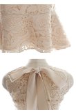 画像17: Lサイズあり【DEA. by ROBE de FLEURS/ディアバイローブドフルール】ケミカルレース/ フリル/ マーメイド/ ミディドレス/ キャバドレス[OF2] (17)