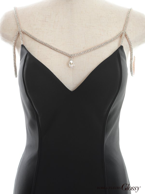 画像43: XSサイズあり【Glossy/グロッシー】ワンカラー/ キャミソール/ ビジュー/ ストレッチ/ タイト/ ミニドレス/ キャバドレス【HC02】 (43)