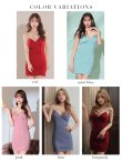 画像41: XSサイズあり【ROBE de FLEURS Glossy/ローブ・ド・フルール グロッシー】ワンカラー/ キャミソール/ ビジュー/ ストレッチ/ タイト/ ミニドレス/ キャバドレス[OF2] (41)