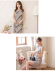 画像6: Lサイズあり【DEA. by ROBE de FLEURS/ディアバイローブドフルール】ツイード/ シンプル/ ノースリーブ/ タイト/ ミニドレス/ キャバドレス[OF2] (6)