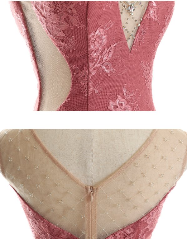 画像18: XSサイズあり【Glossy/グロッシー】ショルダービジュー/ ノースリーブ/ 総レース/ ストレッチ/ タイト/ ミニドレス/ キャバドレス【HC02】 (18)