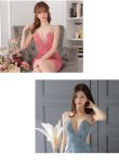 画像6: XSサイズあり【ROBE de FLEURS Glossy/ローブ・ド・フルール グロッシー】ショルダービジュー/ ノースリーブ/ 総レース/ ストレッチ/ タイト/ ミニドレス/ キャバドレス[OF2] (6)