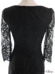 画像19: XS-Lサイズあり【ROBE de FLEURS Glossy/ローブ・ド・フルール グロッシー】バストビジュー/ レーススリーブ/ 袖あり/ ワンカラー/ 総レース/ タイト/ ミニドレス/ キャバドレス[OF2] (19)