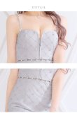 画像19: XSサイズあり【ROBE de FLEURS/ローブドフルール】クリスタルビジュー/ フロントジップ/ キャミソール/ ミニドレス/ キャバドレス[OF2] (19)