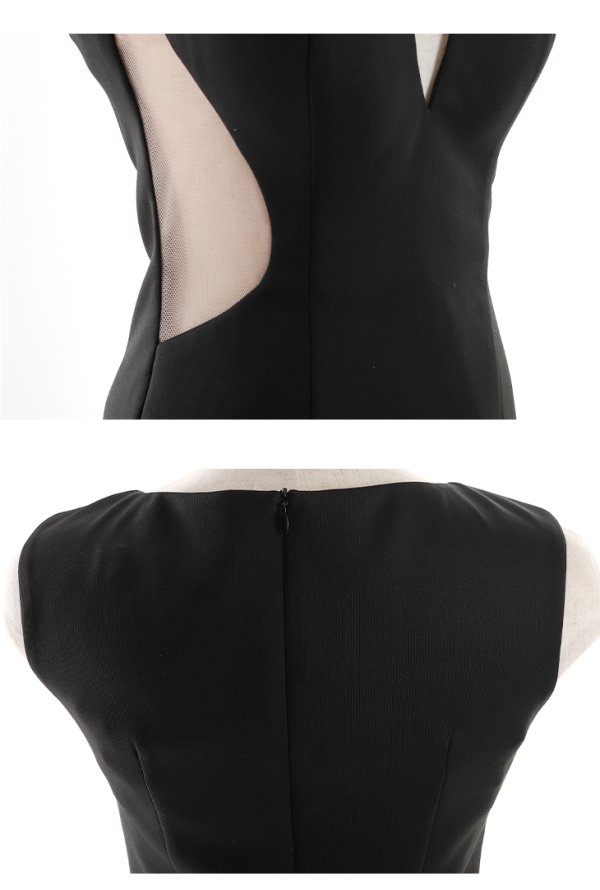 画像23: XS-Lサイズあり【Glossy/グロッシー】クロスビジュー/ ストレッチ/ カットアウト/ サイドシアー/ タイト/ ミニドレス/ キャバドレス【OF08】 (23)