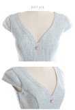 画像13: Lサイズあり【DEA.by ROBE de FLEURS/ディアバイローブドフルール】ラメ入りスプリングツイード/ マーメイド/ タイト/ ミディアム丈/ ワンピース/ キャバドレス[OF2] (13)