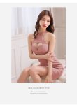 画像9: XSサイズあり【ROBE de FLEURS Glossy/ローブ・ド・フルール グロッシー】ホルターチェーンネック/ アメスリ/ バストカット/ フロントジップ/ タイト/ ミニドレス/ キャバドレス[OF2] (9)