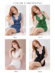 画像15: XSサイズあり【ROBE de FLEURS Glossy/ローブ・ド・フルール グロッシー】フロントジップ/ バストビジュー/ ワンカラー/ ストレッチ/ タイト/ ミニドレス/ キャバドレス[OF2] (15)