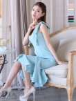 画像41: XS-Lサイズあり【DEA. by ROBE de FLEURS/ディアバイローブドフルール】ショルダーリボン/ マーメイド/ ノースリーブ/ ワンカラー/ ミモレ丈/ ミディアムドレス/ キャバドレス[OF2] (41)