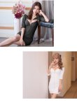 画像6: XSサイズあり【ROBE de FLEURS Glossy/ローブ・ド・フルール グロッシー】袖あり/ バックルフロント/ ジッパー/ ワンカラー/ ストレッチ/ タイト/ ミニドレス/ キャバドレス[OF2] (6)