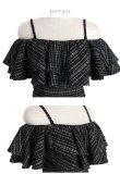 画像13: Lサイズあり【DEA. by ROBE de FLEURS/ディアバイローブドフルール】オフショル/ マーメード/ フリル/ ニット/ ツイード/ ミモレ丈/ ミディアムドレス/ キャバドレス[OF2] (13)