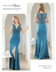 画像9: Lサイズあり【ROBE de FLEURS Glossy/ローブ・ド・フルール グロッシー】ビジュー/ バストカット/ レース/ スリット/ タイト/ ロングドレス/ キャバドレスlong[OF2] (9)