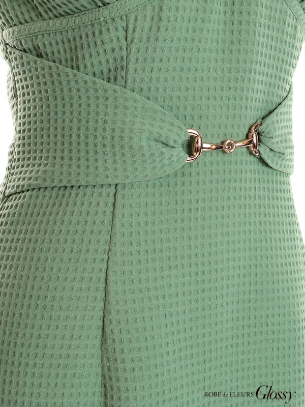 画像11: XSサイズあり【Glossy/グロッシー】スタッズ/ バックル/ ワンカラー/ ストレッチ/ ビスチェ/ タイト/ ミニドレス/ キャバドレス【OF08】 (11)