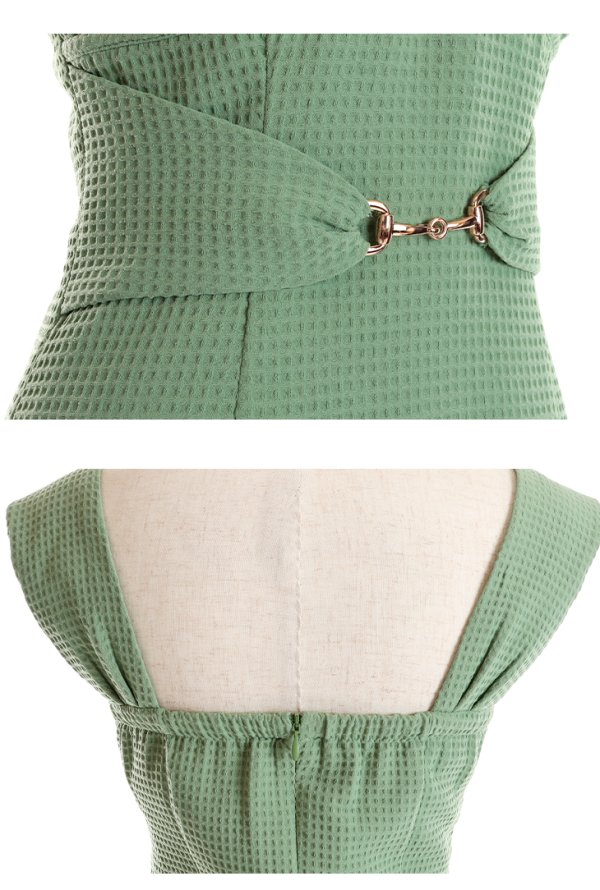 画像13: XSサイズあり【Glossy/グロッシー】スタッズ/ バックル/ ワンカラー/ ストレッチ/ ビスチェ/ タイト/ ミニドレス/ キャバドレス【OF08】 (13)