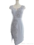 画像14: Lサイズあり【DEA.by ROBE de FLEURS/ディアバイローブドフルール】ケミカルレース/ アシンメトリー/ ミディアム丈/ 膝丈/ タイト/ ミニドレス/ ミディアムドレス/ キャバドレス[OF2] (14)
