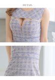 画像17: XS-Lサイズあり【ROBE de FLEURS Glossy/ローブ・ド・フルール グロッシー】フロントジップ/ サマーツイード/ ハイウエスト/ タイト/ ミニドレス/ キャバドレス[OF2] (17)