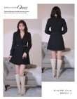 画像12: XS-Lサイズあり【ROBE de FLEURS Glossy/ローブ・ド・フルール グロッシー】スーツライク/ プリーツスカート/ インナーボトムス付/ ツイード/ ワンピース/ミニドレス/ キャバドレス[OF2] (12)