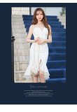 画像11: Lサイズあり【DEA.by ROBE de FLEURS/ディアバイローブドフルール】マーメイド/ スエード/ フロントボタン/ キャミソール/ ワンカラー/ フリルテール/ ミディアムドレス/ キャバドレス[OF2] (11)