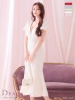 画像4: Lサイズあり【DEA.by ROBE de FLEURS/ディアバイローブドフルール】フロントジッパー/ パフスリーブ/ ミディアム丈/ ワンピース/ キャバドレス[OF2] (4)