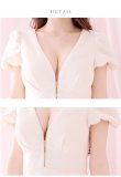 画像29: Lサイズあり【DEA.by ROBE de FLEURS/ディアバイローブドフルール】フロントジッパー/ パフスリーブ/ ミディアム丈/ ワンピース/ キャバドレス[OF2] (29)