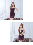 画像19: XSサイズあり【ROBE de FLEURS Glossy/ローブ・ド・フルール グロッシー】ショルダービジュー/ シンプル/ ワンカラー/ ノースリーブ/ ストレッチ/ タイト/ ミニドレス/ キャバドレス[OF2] (19)