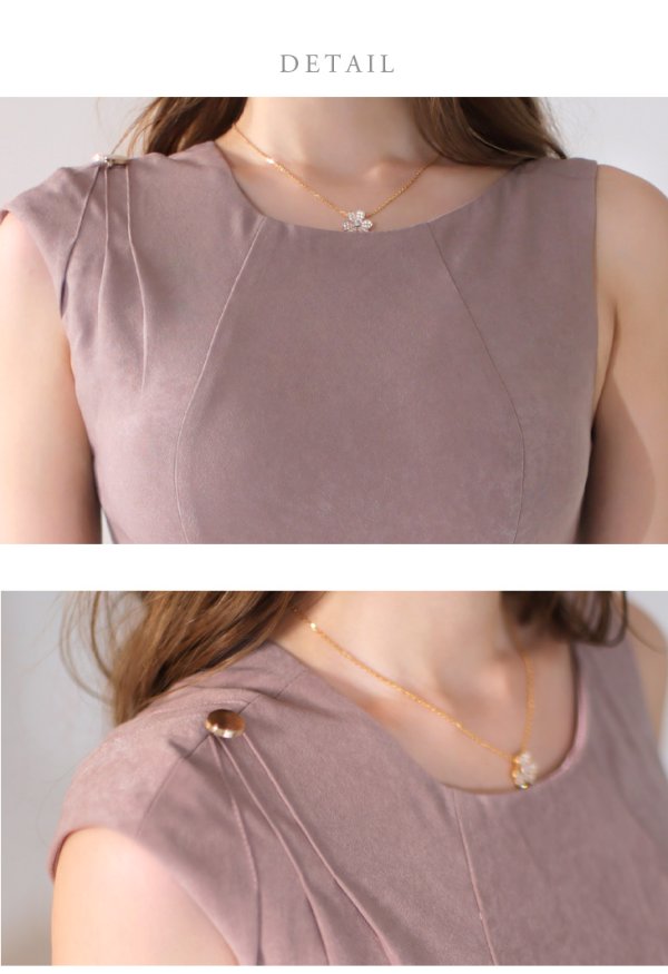 画像13: 【DEA./ディア】アシンメトリーデザイン/ シンプル/ ワンカラー/ ノースリーブ/ タイト/ ミニドレス/ キャバドレス【OF08】 (13)