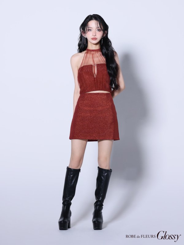 ブラウン モデル：まおちゃる　身長：158cm　着用サイズ：Sサイズ