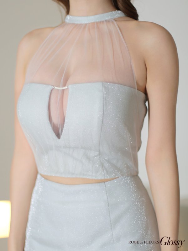 　ホワイト モデル：ゆめ　身長：160cm　着用サイズ：Sサイズ