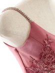 画像12: XSサイズあり【ROBE de FLEURS Glossy/ローブ・ド・フルール グロッシー】ウエストシースルーレース/ ストレッチ/ ビジュー/ キャミソール/ タイト/ ミニドレス/ キャバドレス[OF2] (12)